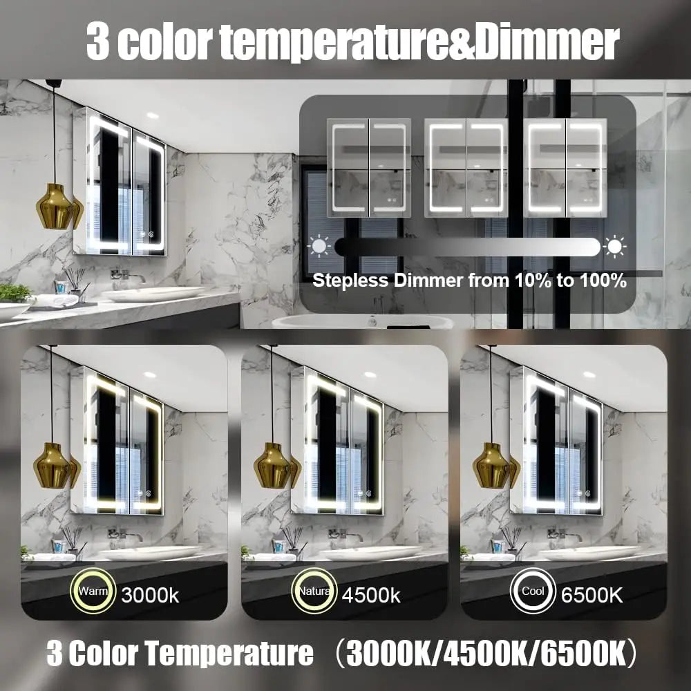 Janboe 24 Inch X 28 Inch Illuminated Led