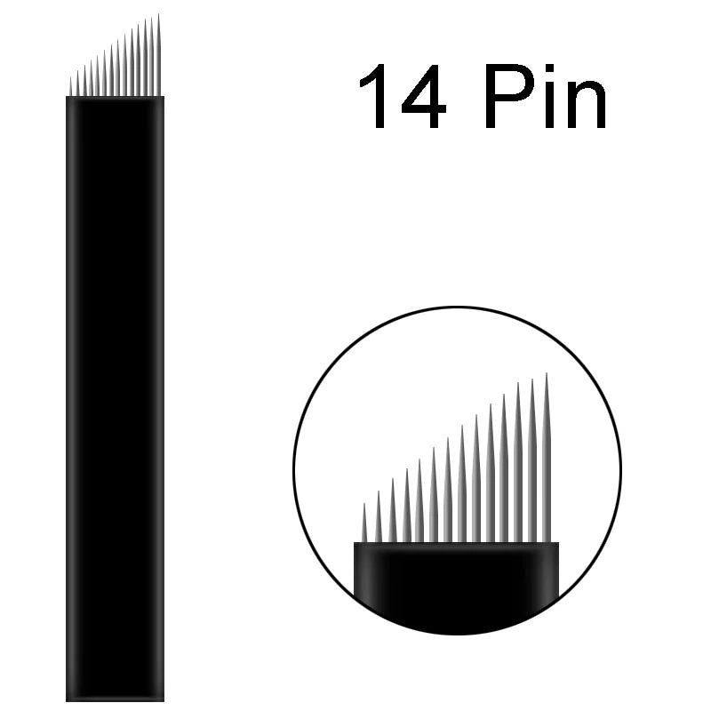 500pcs 0.18mm Microblading Needles Agulhas Lamina Tattoo Blades