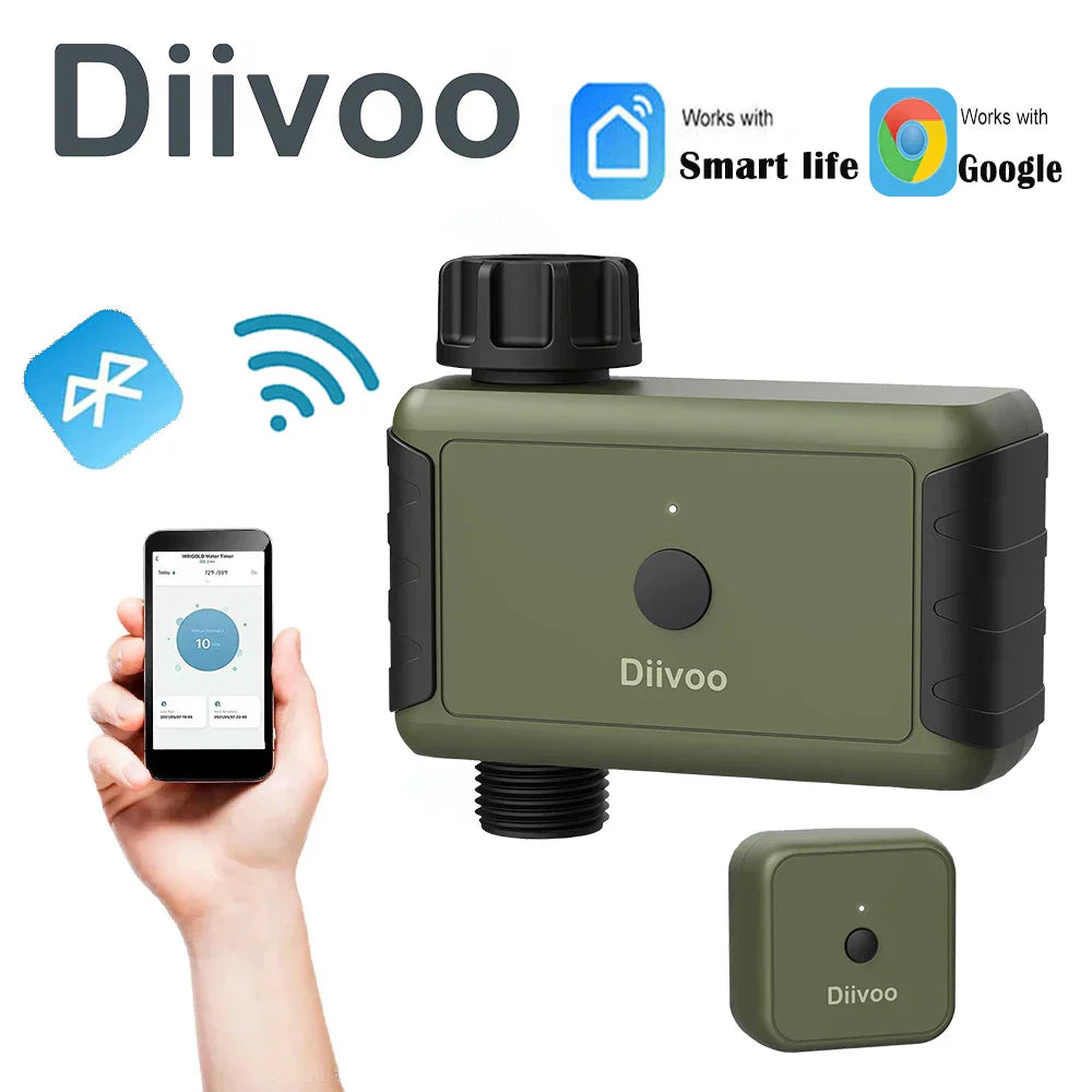 Diivoo WiFi Drip Irrigation Controller Programmable Automatic Irrigation
