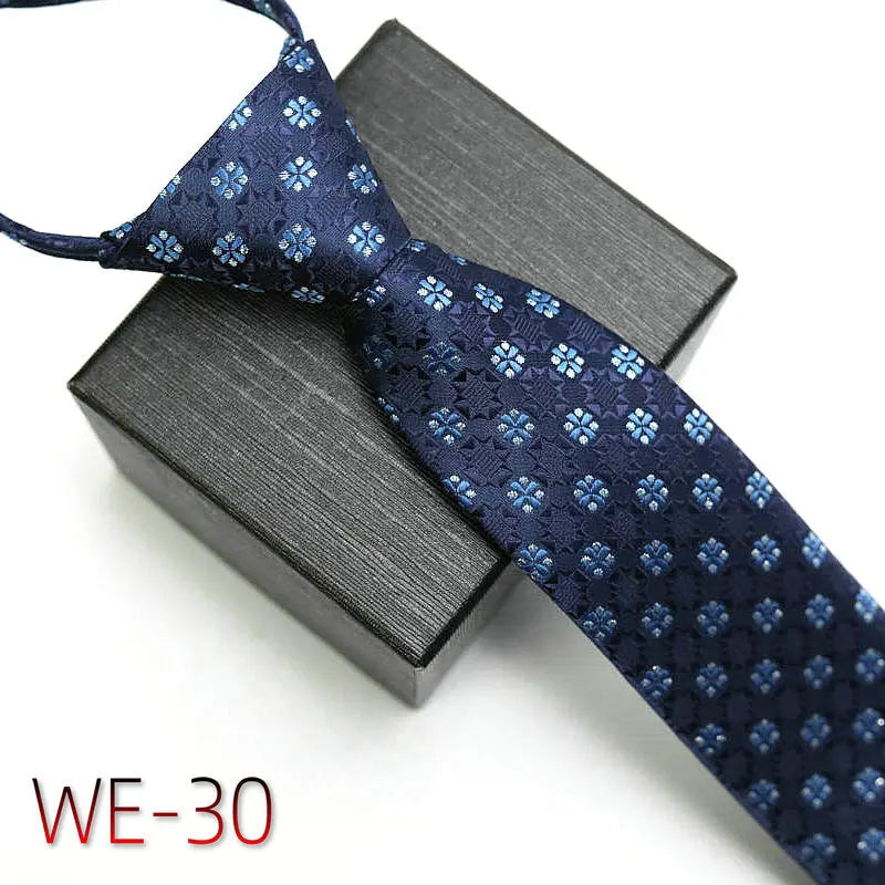 New Suit Business Zipper Tie for Man 48*7cm