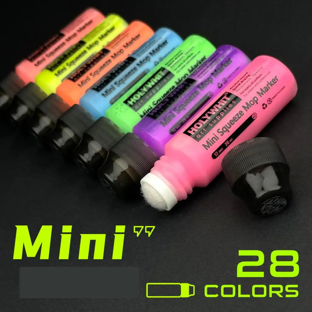 HOLYWHIT 12mm/20ml Mini Graffiti Flow Pen, Paint Signature