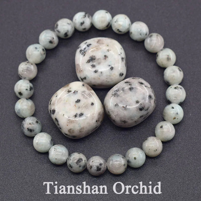 Real Natural Labradorite Stone Bead Bracelet Men Women