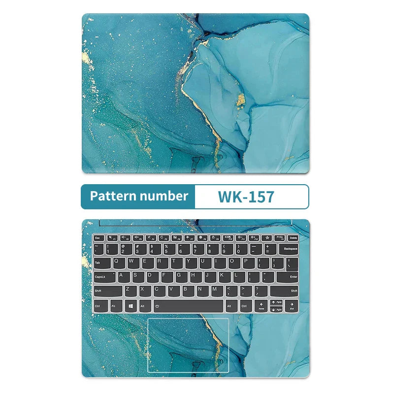 DIY Marble Cover Laptop Skins Vinyl Stickers 13"14"15.6"17.3"PVC
