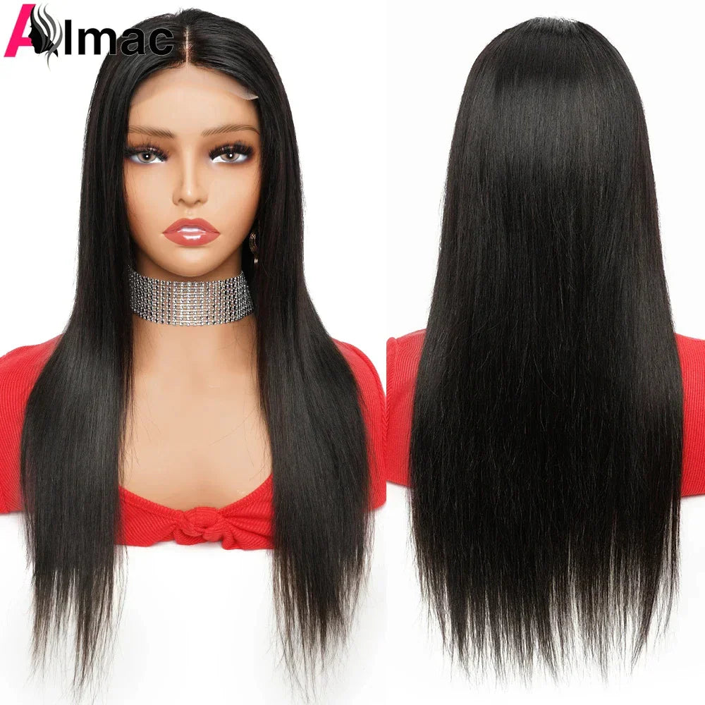 180% 13x4 Bone Straight Lace Front Wig Indian