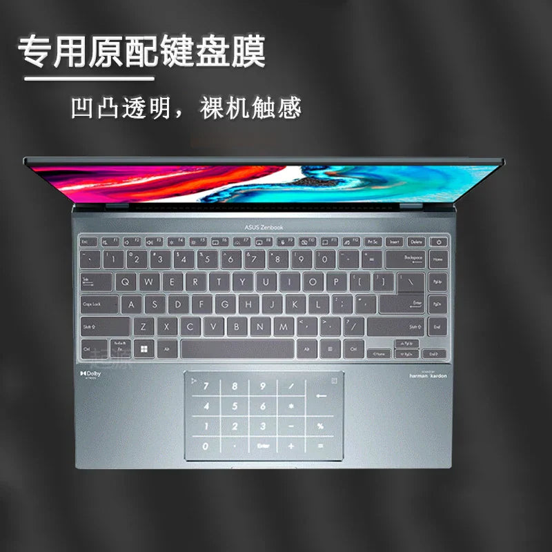 TPU Laptop Keyboard Cover For Asus Zenbook 14X