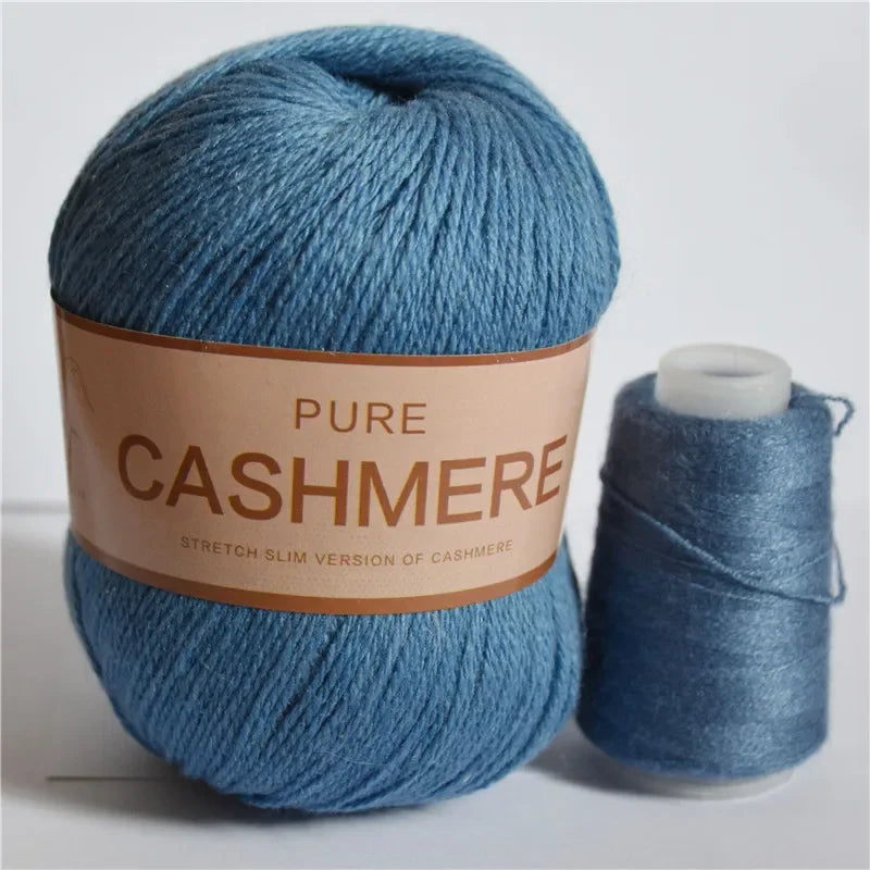 Pure Natural Mongolian Cashmere Yarn Crochet Lana para
