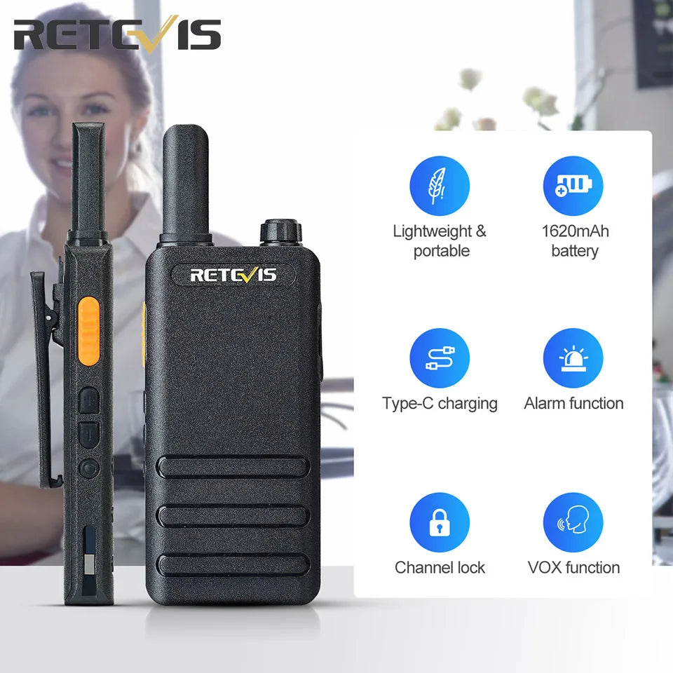 15mm Ultra-thin Mini Walkie Talkie Retevis RT622P Type