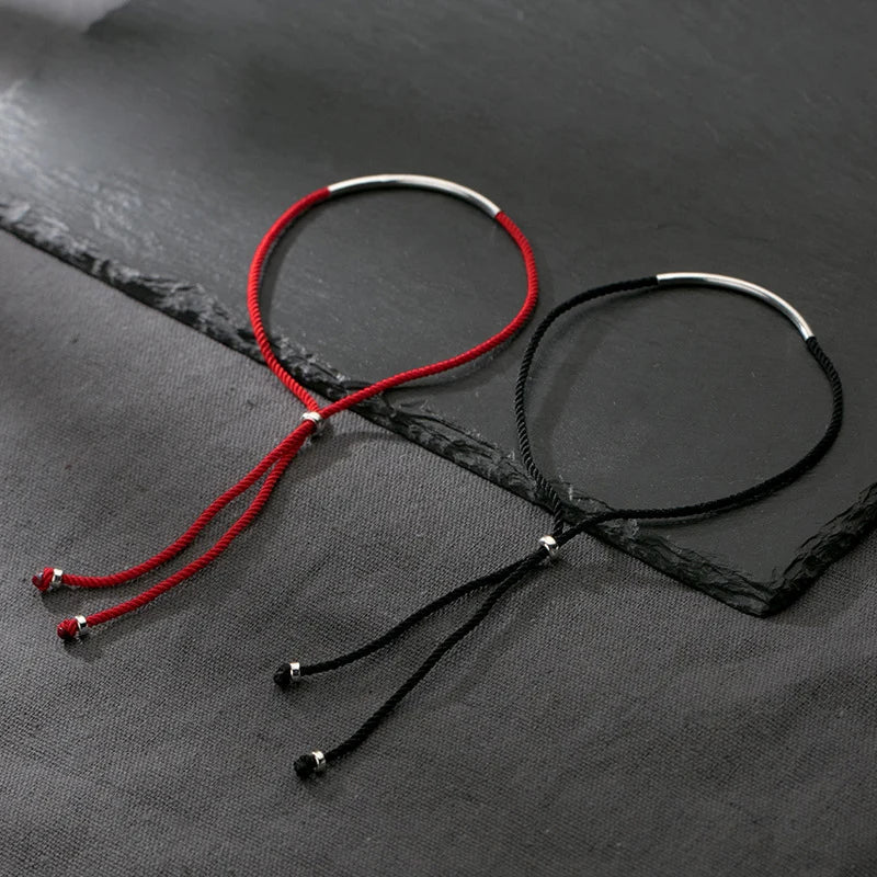 La Monada 16cm 925 Sterling Silver Red Rope