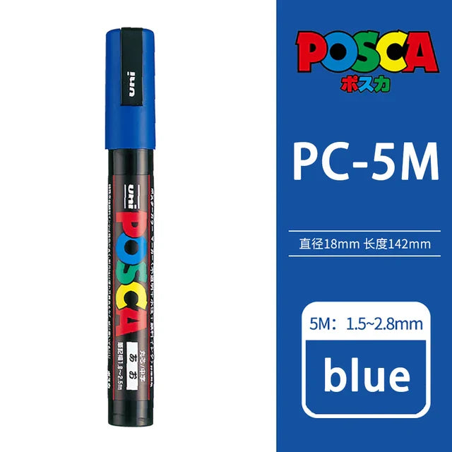 39 Colors Uni Posca PC-5M Paint Marker,1.8-2.5mm Medium