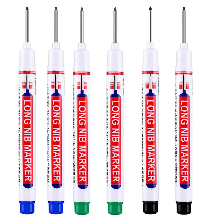 6Pcs/Set 20mm Deep Hole Long Nib Head Markers