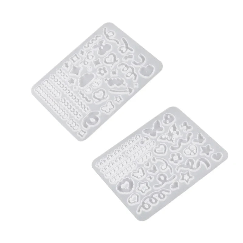 DIY Various Shapes Shaker Filler Silicone Mold Star