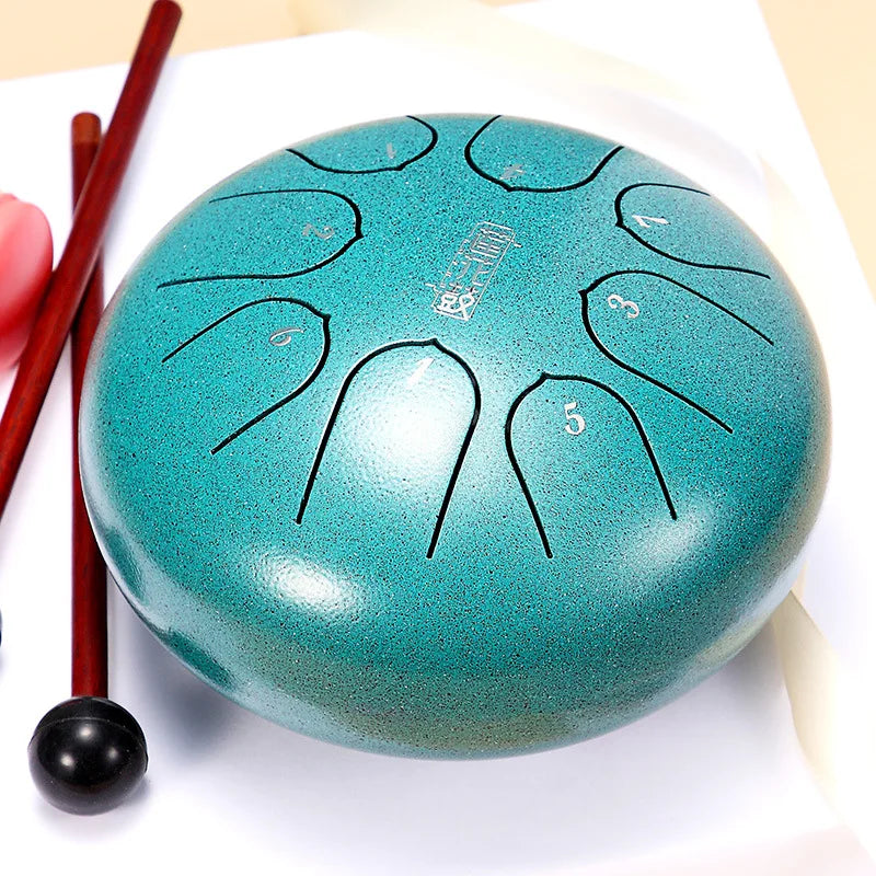 Hluru Glucophone Steel Tongue Drum 6 Inch 8
