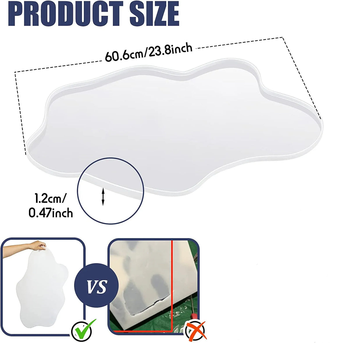 Irregular Shape Pendulum Ornament River Table Silicone Mold