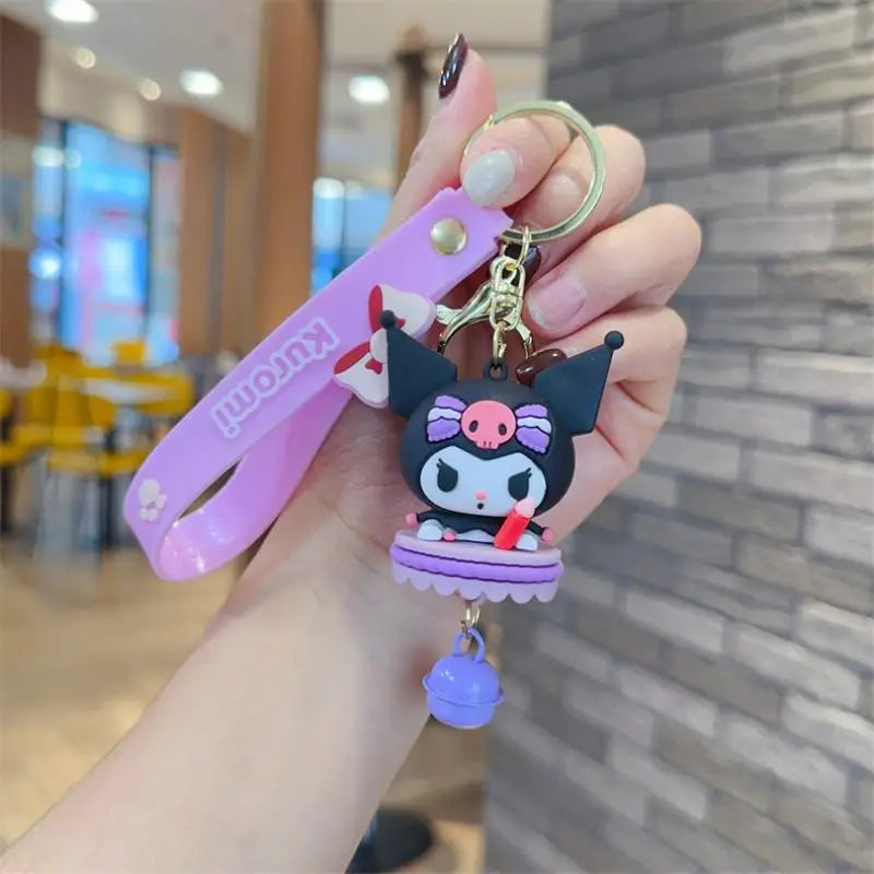 Wholesale Kawaii Sanrio Kuromi Keychain Pvc Doll Key
