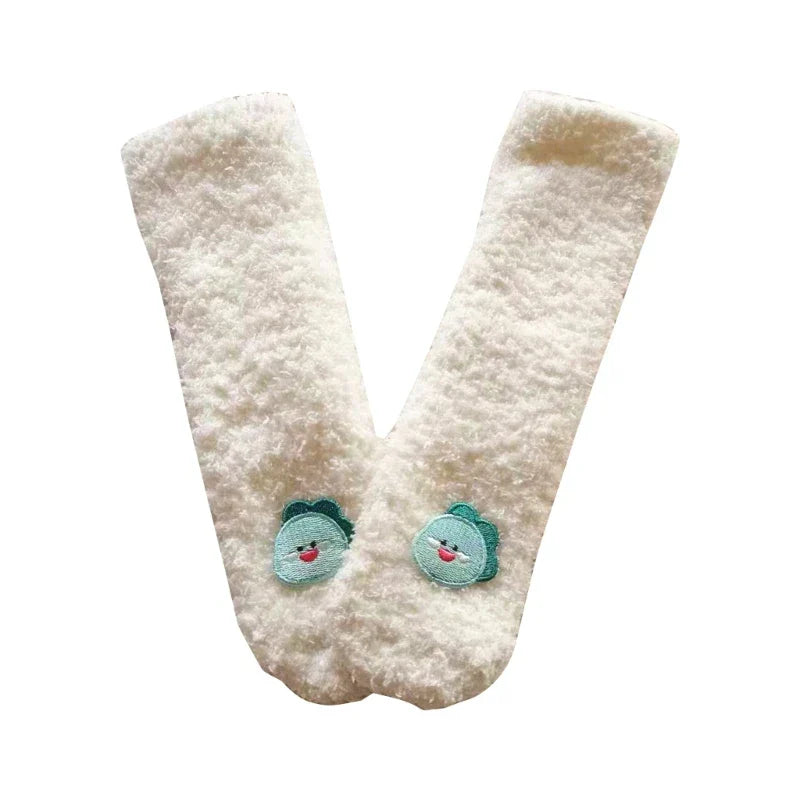 Baby Socks Fleece Autumn Winter Cartoon Non-slip Floor