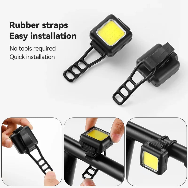 1 Set Bicycle Headlight Taillight Mini Mountain Bike
