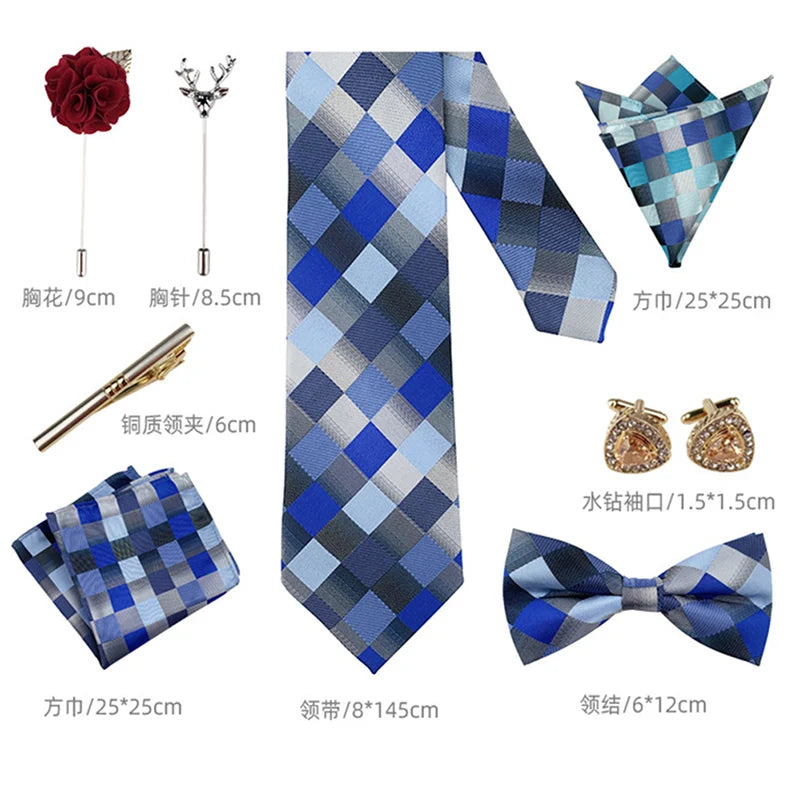 Men's Tie Set Gift Box Fashion Brand Bowtie