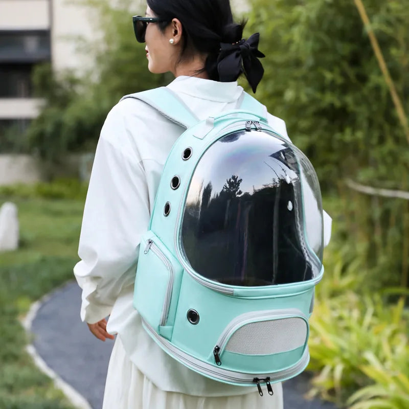 Transparent Pet Carrier Bag Astronaut Travel Carrying Transport