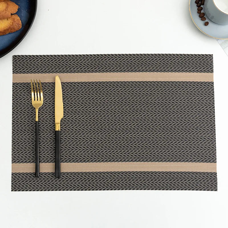 Set of 2/4 PVC Placemat for Dining Table