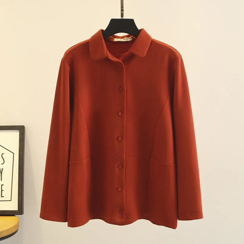 Womens Plus Size Jacket Autumn Casual Clothing Fashion