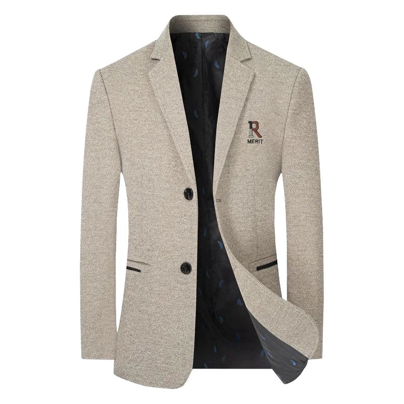 New Men Business Casual Cashmere Blazers Suits Jackets