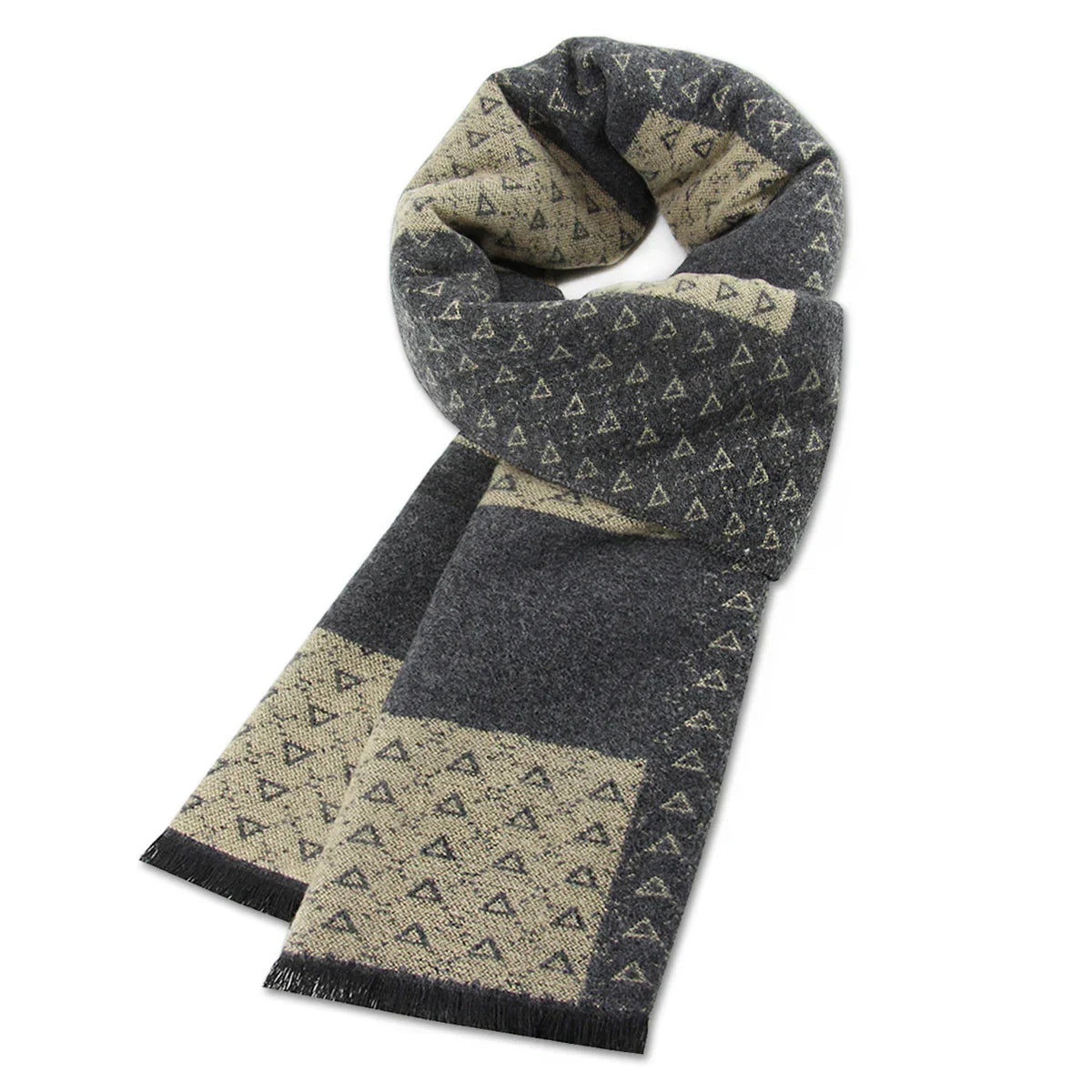 High Quality Men Scarf Autumn Winter Plaid Knitted