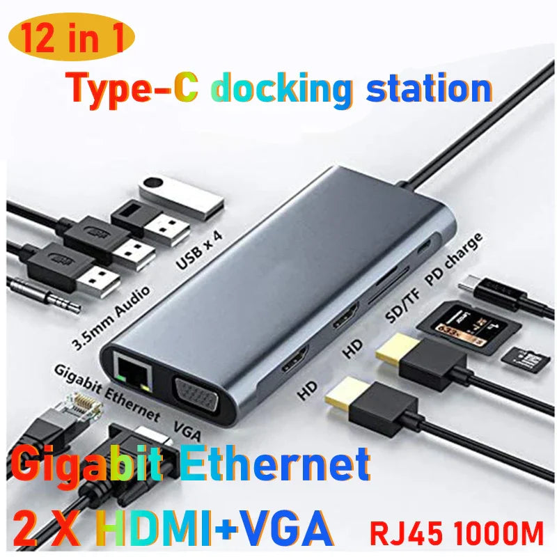type c hub Dual HD DP 4k 60hz