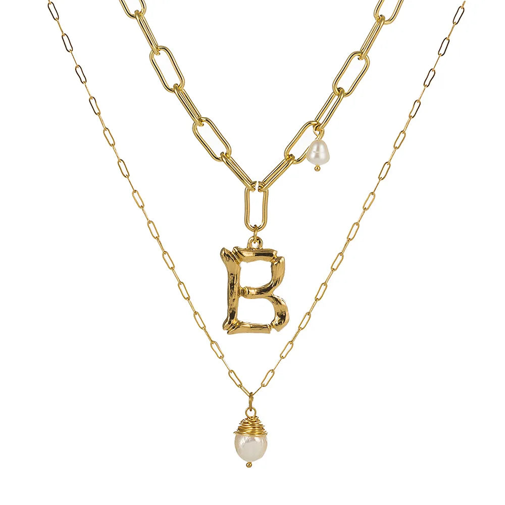 Real Natural Freshwater Baroque Pearl Pendant Necklace