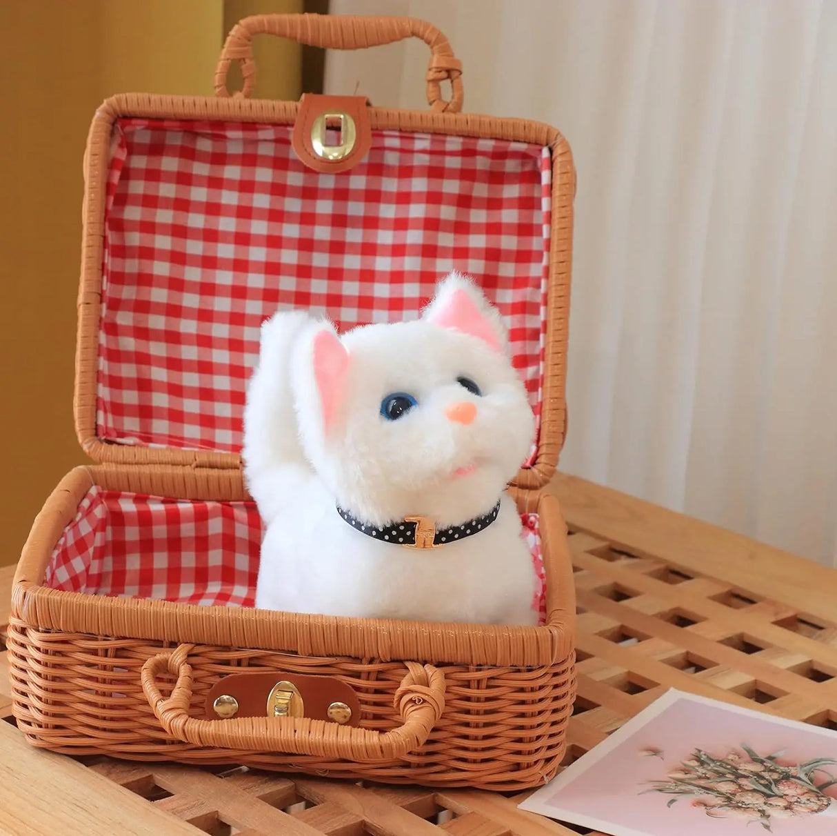 New Walking Kitty Plush Toy Electric Interactive Cat