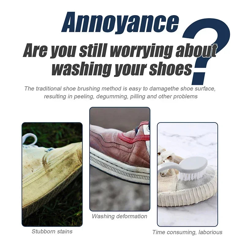 Shoe Whitening Cleanser Deep Cleaning Brightening Remove Yellow