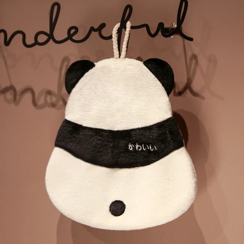 Cartoon Panda Bee Shaped Hand Towels Thickened Soft