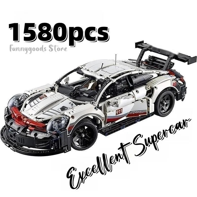 Get Your 1580pcs Roadster Building Blocks RacingCar Model