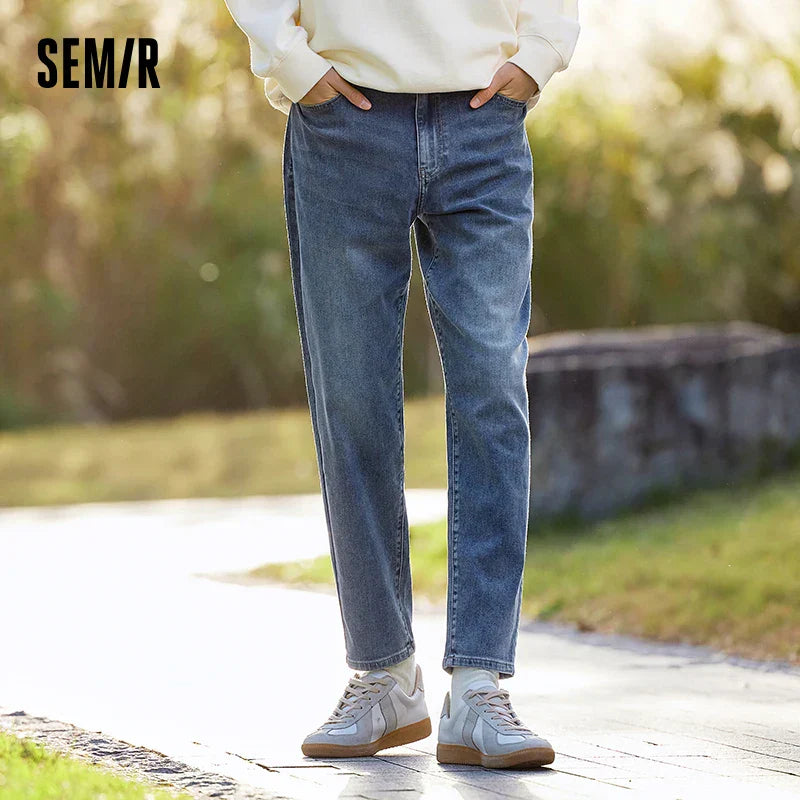 Semir 2024 Denim Trousers Men Spring Classic Trend