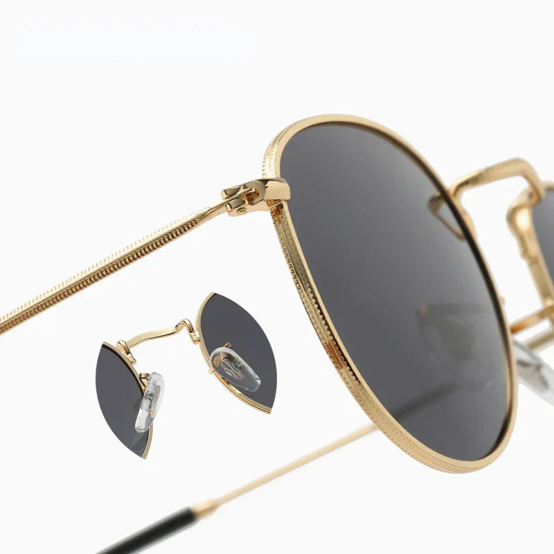 LeonLion 2023 Round Retro Sunglasses Men Round Vintage