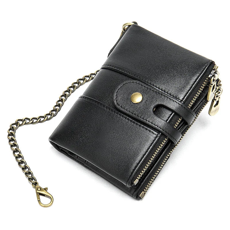 2024 Men’s RFID Genuine Leather Wallet
