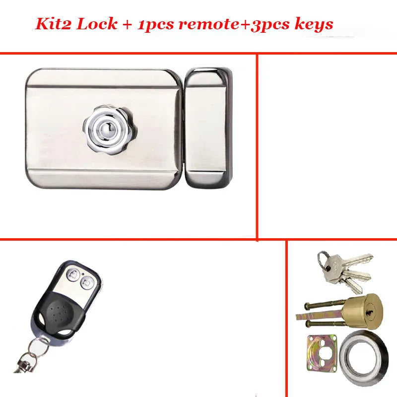 AA Battery Driven Remote Control Electric Lock Hidden