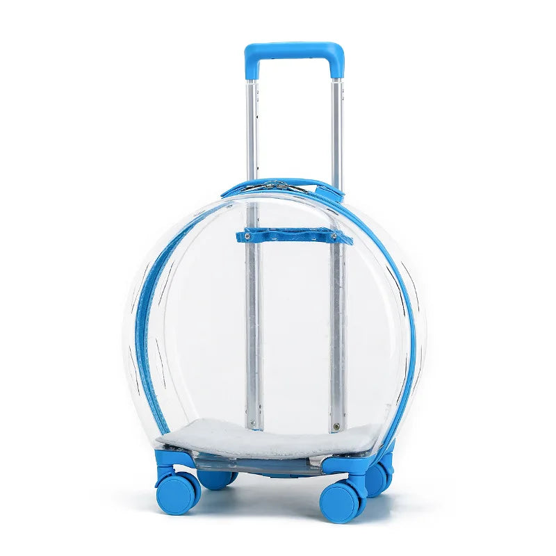 Pet Dog Cat Trolley Suitcase Luggage with Wheels