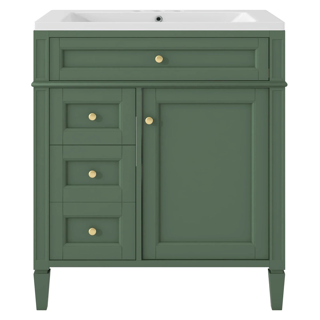 30'' Bathroom Vanity with Top Sink,Bathroom Storage Cabinet