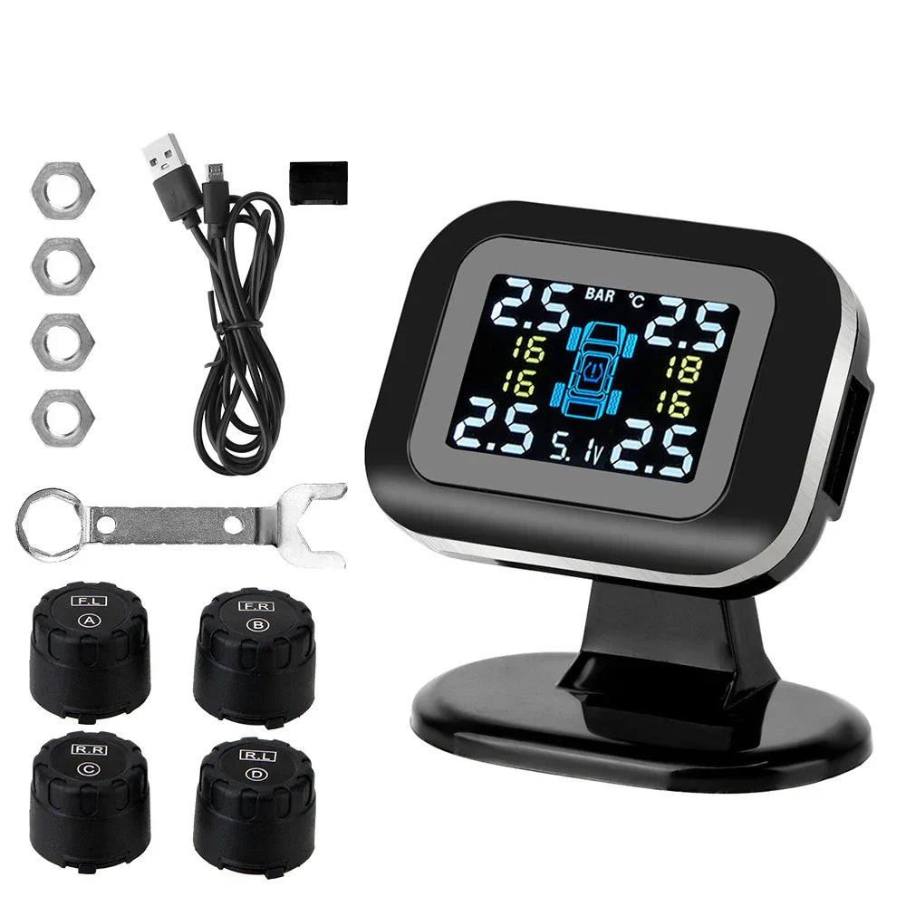 Auto Security Alarm Systems With 4 Pcs External