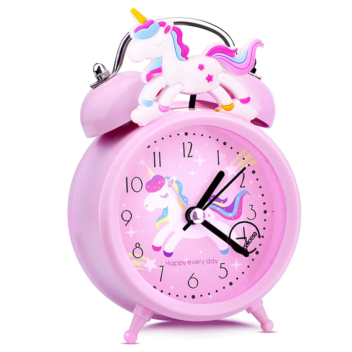Pink Unicorn Children's Alarm Clock Cartoon Desktop for