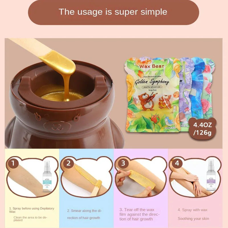 Bear Wax Heater Warmer Hair Removal Machine For