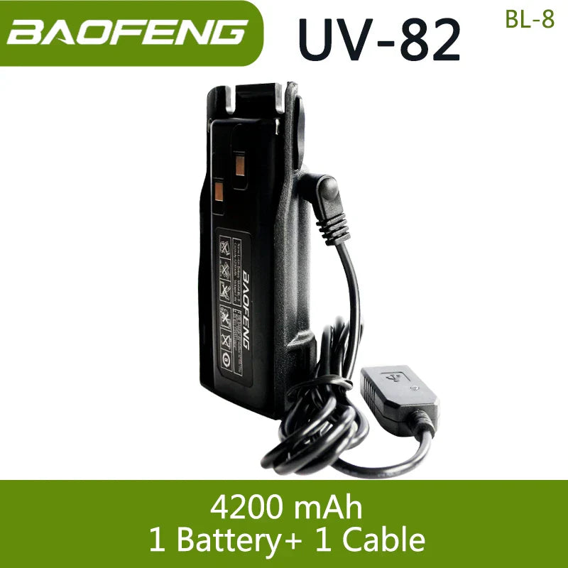 Baofeng UV 82 BL-8 Battery Walkie Talkie Ham