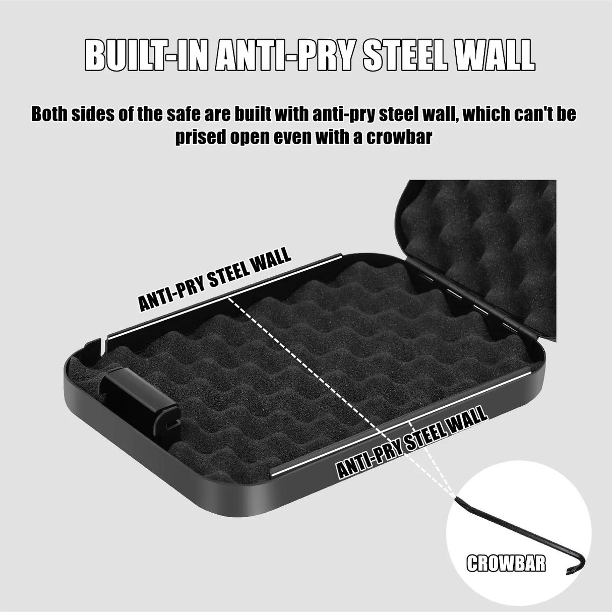 Password Combination Mechanical Portable Weapon Money Cash Pistol