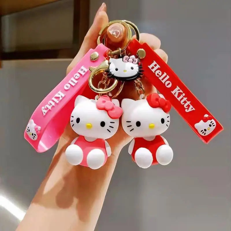 Kawaii Sanrio Hello Kitty Keychain Cartoon Doll Cute