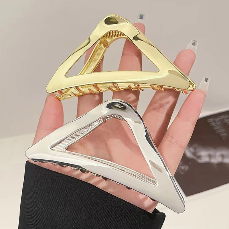 Metal Geometric Triangle Hair Claws Girls Popular Hair