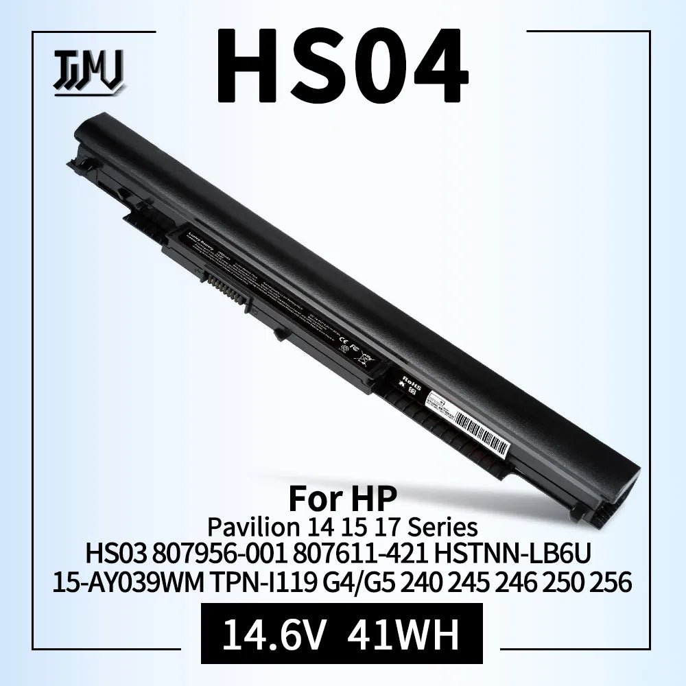 HS04 HS03 Laptop Battery for HP 807956-001 807612-421
