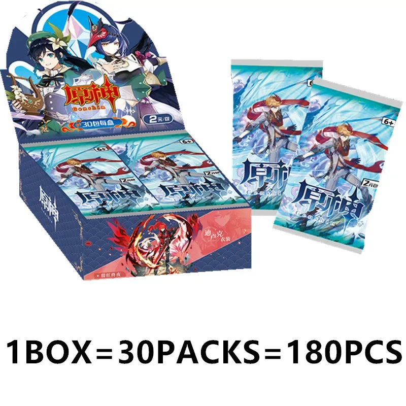Game Anime Genshin Impact Rare Collectible Card Toy
