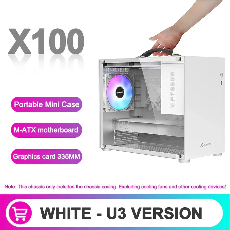 Power Train X100 M-ATX Portable Computer Case MINI-ITX