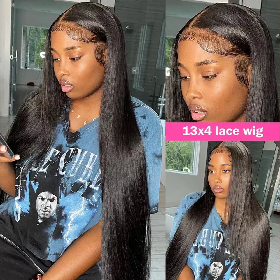 Transparent 360 Lace Frontal Wig 4x4 Lace Closure