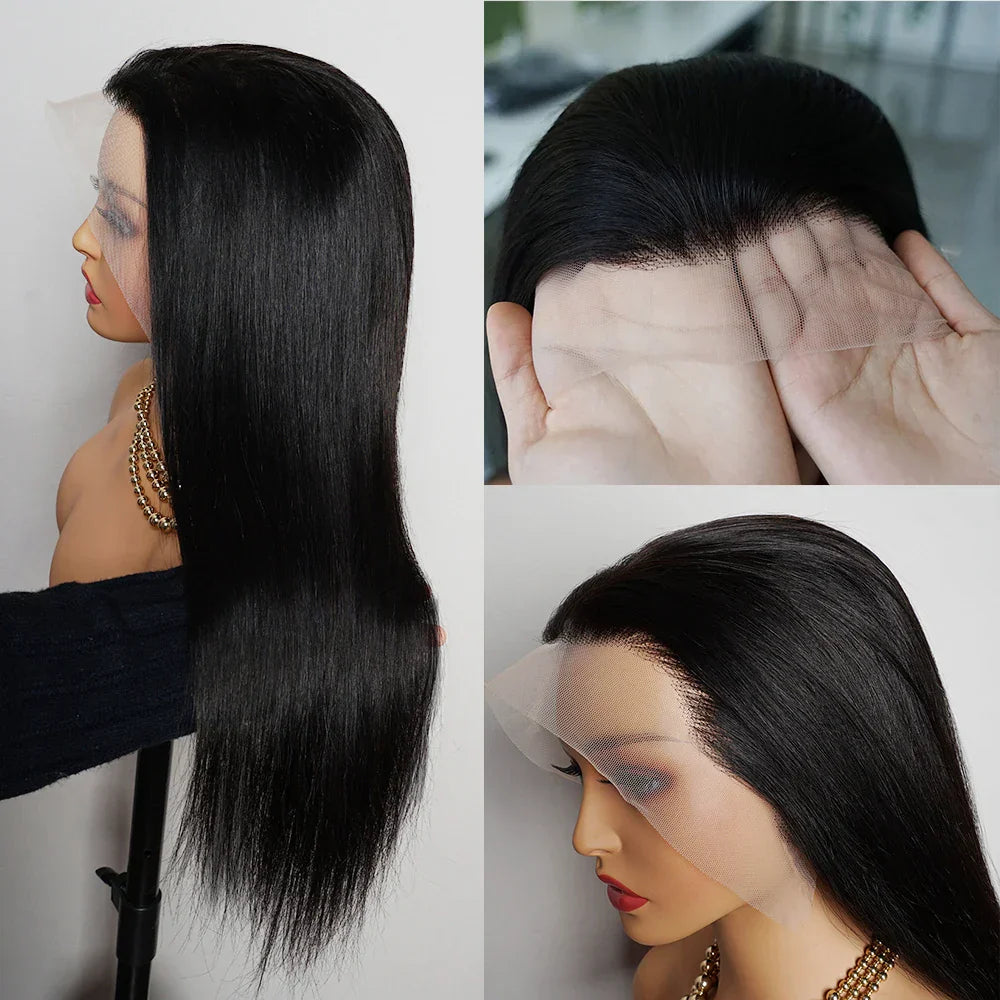 180% 13x4 Bone Straight Lace Front Wig Indian